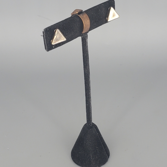 Sand in a Bottle Necklace, Pyrimad Earring and Earcuff 3 Piece Set - Picture 7 of 10